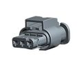 Socket Housing, Receptacle, 1 Rows, 3 Poles, Black